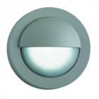 Applique ronde led outdoor, en aluminium et verre
