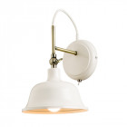 Applique laughton, chrome et crème