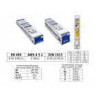 Lot de 50 électrodes rutiles pour soudage d'aciers courants Ø4mm livrées sous blister GYS 084452