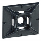 Embases adhésives noires 25x30x6 mm pour colliers colring largeur maxi 9,4 mm boîte de 100 pièces