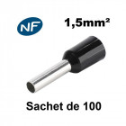Embouts de câblage pour fil souple de 0,5 à 50mm² embout marron - 10mm² - sachet de 100