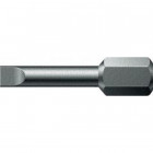 Embout pour vis à fente 1/4'', semi-dur, 25 mm, Larg. : de lame x Épaisseur de lame : 5,5 x 0,8 mm