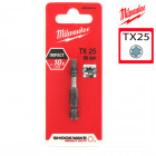 Embout torx milwaukee tx25 50mm shockwave 4932352444