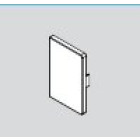 Embout de fermeture pour Plinthe Electrique Appareillable PVC 65 x 100 mm