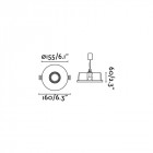 Encastrable blanc neu 1 ampoule