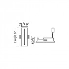 Encastrable blanc plas h22 cm