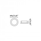 Encastrable chrome led mini