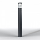 Endura style lanterne borne extérieure endura style 12 watt 90cm gris