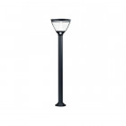 Endura style lanterne borne extérieure solaire+secteur 5 watt 90cm gris