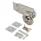Ensemble 2 pcs moraillon en acier et cadenas rond - 70 mm