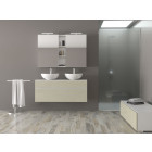 Meuble de salle de bain 120cm bloc 15 - ensemble double vasque avec meuble bas