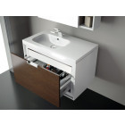 Ensemble de salle de bain future 01 80cm blanc et chêne foncé
