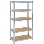 Etagère en métal charge lourde 5 niveaux cave garage 250 Kg/plateau Helloshop26 3408003