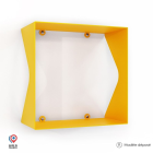 Etagère murale cube échancrée DECO-GEM Agate. L.30 x H.30 x P.15 cm