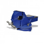 Etau en fonte 150 mm rotatif 360° mors en acier avec enclume pour établi qualité helloshop26 3417145