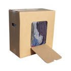 Carton de 10 Kg de chiffons coton couleur CRISTAL HYGIENE - ETC1034