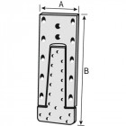 Etrier à queue d'aronde etb en aluminium longueur 123 mm largeur 60 mm sachet d'un ensemble mâle-femelle