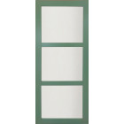 Porte coulissante ken en enrobe vert ral 6021 largeur 83