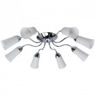 Plafonnier chromé megapolis 8 ampoules 16 cm