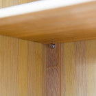 Armoire étagère petit meuble table 2 portes bambou salle de bain salon multifonction 92 cm helloshop26 3213056