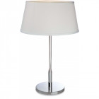 Lampe transition, acier inoxydable, avec abat-jour