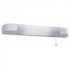 Applique shaver lights avec prise rasoir, blanc et acrylique