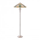 Lampadaire lloyd, verre et aluminium