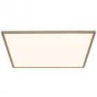 Plafonnier ceres, carré, nickel satiné, 30w