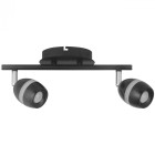 Spot noir techno 2 ampoules 16.8 cm
