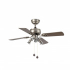 Ventilateur de plafond avec lumière gris galapago 3 ampoules