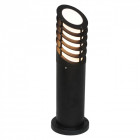 Borne d'extérieur noire street 1 ampoule 66 cm
