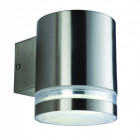 Applique 1 ampoule atlas, acier inoxydable