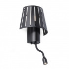 Aplique murale noire mix 1 ampoule