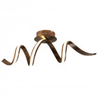 Plafonnier ribbon, marron et acrylique