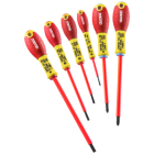 Jeu de 6 tournevis isolés Slot/Pozidriv EXPERT by Facom - E160911