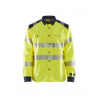 Chemise multinormes inhérent Jaune fluo/Marine