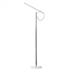 Lampadaire chromé techno 1 ampoule 137 cm