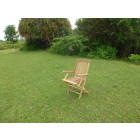Lot de 2 fauteuils pliants jenaë teck premium