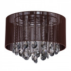Plafonnier chromé elegance 6 ampoules 35 cm