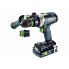 Perceuse visseuse à precussion sans fil tdc 18/4 5.0/4.0 i-plus quadrive - festool - 577651