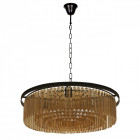 Suspension noire loft 10 ampoules 89 cm