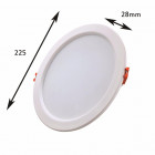 Downlight spot led smd rond 22w 225mm - couleur eclairage au choix