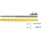 Fixation universelle M6 et M8 ING FIXATIONS Doublage plaque de plâtre + isolant - Ø 12 x 240 mm - Boîte de 20 - A160480