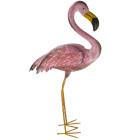 Flamant rose en métal 33 x 9 x 74 cm