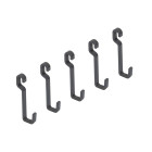 Bac de tri sélectif pour fixation latérale sur meuble de cuisine Recycle 1x35litres, Acier, Plastique gris anthracite
