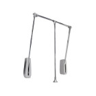 Penderie rabattable pour armoire Hang mural, 600-830, Chromé, Acier et Plastique
