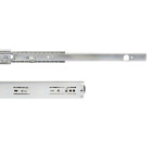 Jeu de coulisses à billes à sorties totale avec supports, hauteur 45mm, longueur 450mm, Acier, Zingué