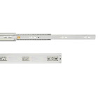 Jeu de coulisses à billes pour tiroirs à sortie totale, fermeture amortie, hauteur 45mm, longueur 500mm, Acier, Zingué