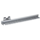 Porte cravates latéral extractible, Anodisé mat, Plastique et Aluminium