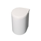 Bac de recyclage à fixer sur porte de meuble, 1 bac amovible 13 litres, Plastique, Blanc